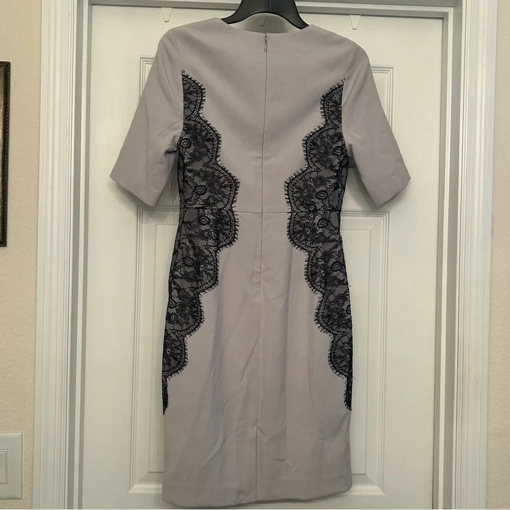 🆕 NWT Olivia Pope The Limited SCANDAL Collection Grey Sheath Dress Pencil - Picture 11 of 12
